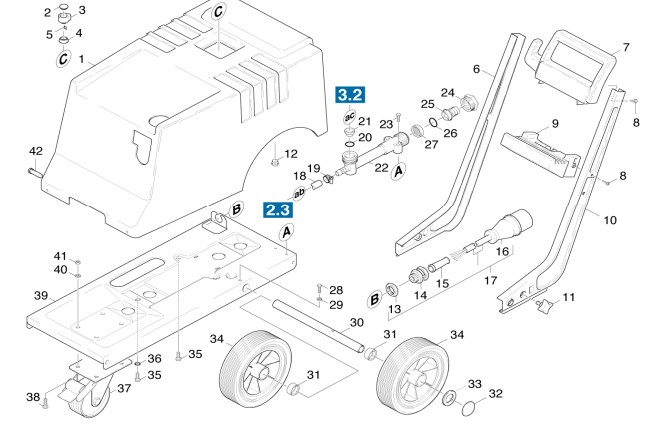 KARCHER HD1050 Replacement Parts, manuals